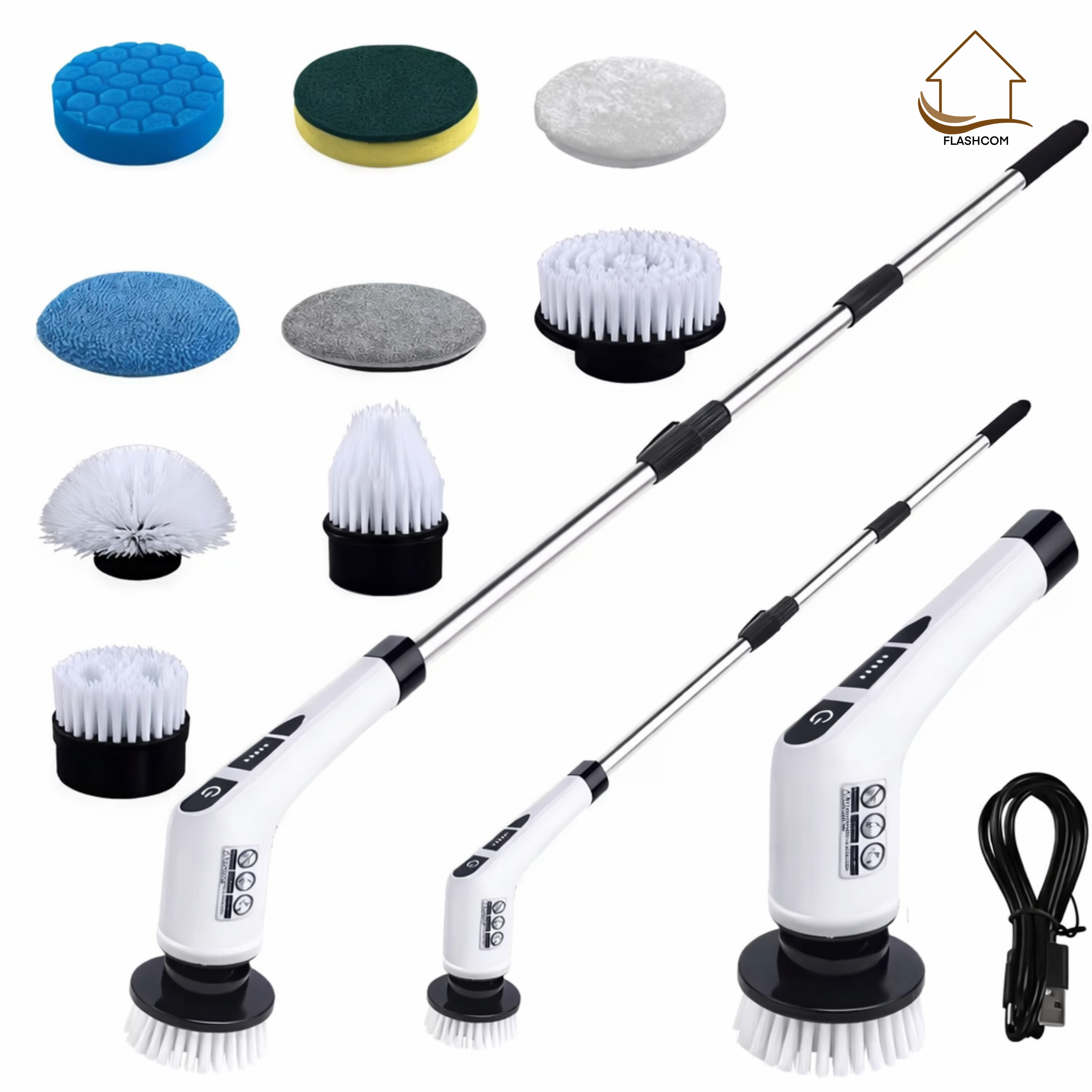 ScrubPro 360 - Cepillo eléctrico 9 en 1