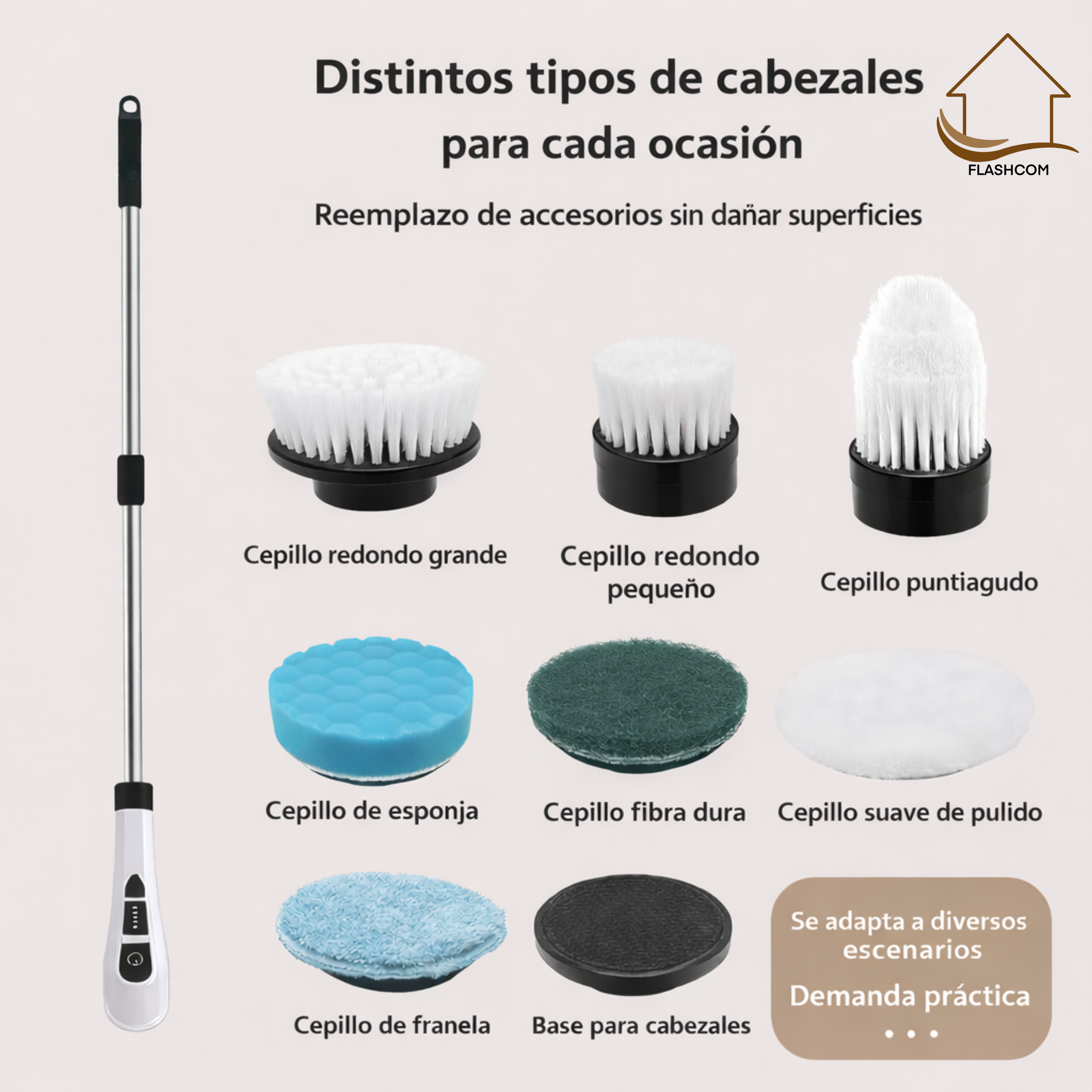 ScrubPro 360 - Cepillo eléctrico 9 en 1